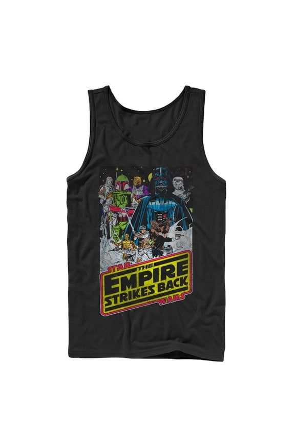 Men's Star Wars Movie Poster Tank Top Black Large