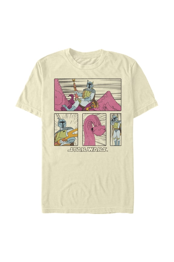Men's Star Wars Mythosaur Comic Panel Graphic Tee Beige Small