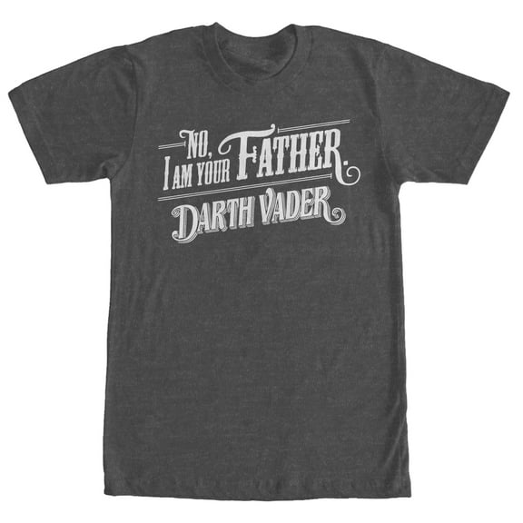 Men's Star Wars No I am Your Father  Graphic Tee Charcoal Heather X Large