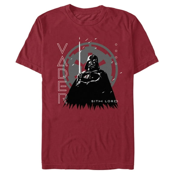 Men's Star Wars: Obi-Wan Kenobi Darth Vader Sith Lord  Graphic Tee Cardinal Large