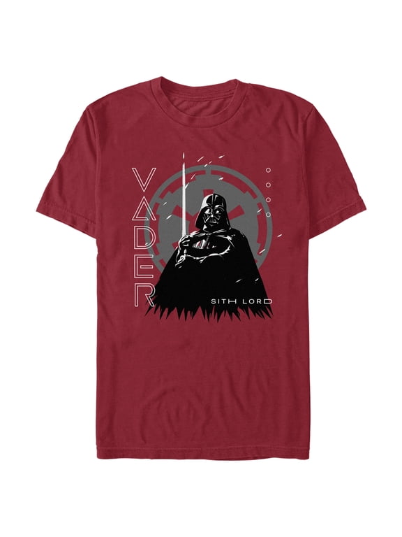 Men's Star Wars: Obi-Wan Kenobi Darth Vader Sith Lord Graphic Tee Cardinal Large