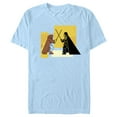 thumbnail image 1 of Men's Star Wars: Obi-Wan Kenobi Darth Vader Vs. Kenobi Cartoon Standoff  Graphic Tee Light Blue / Cartoon 2X Large, 1 of 4