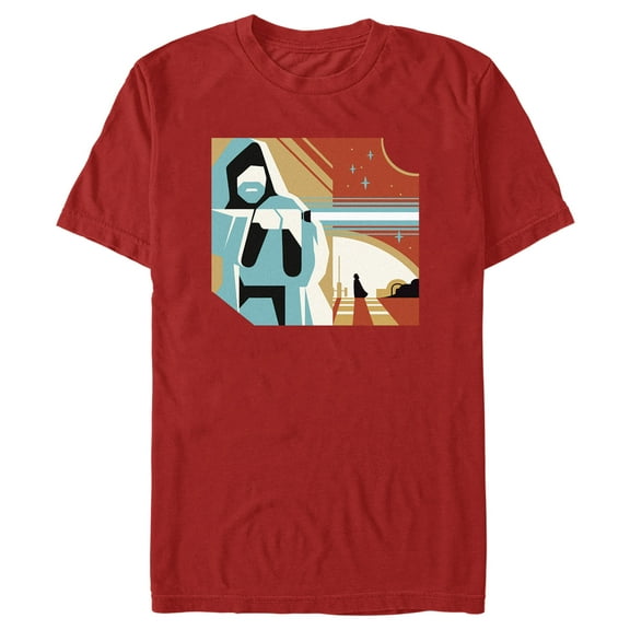 Men's Star Wars: Obi-Wan Kenobi Geometric Obi-Wan Graphic Tee Red / Geometric X Large
