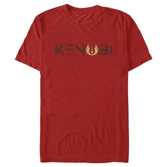 Men's Star Wars: Obi-Wan Kenobi Jedi Kenobi Logo  Graphic Tee Red X Large
