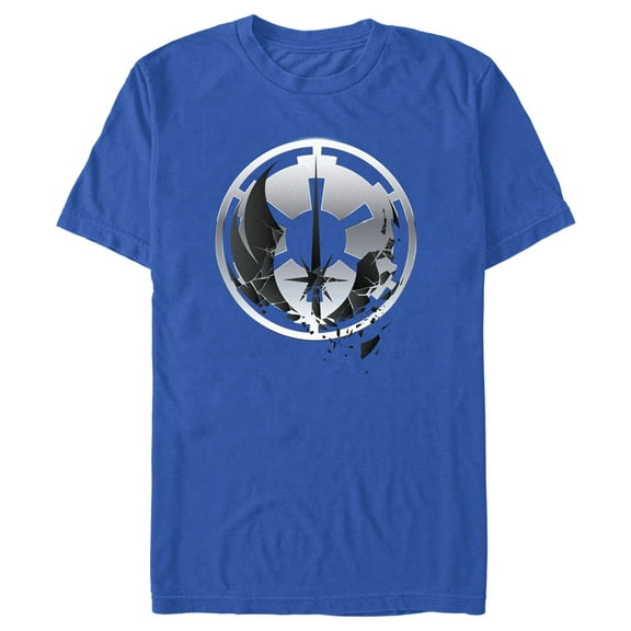 Men's Star Wars: Obi-Wan Kenobi Jedi and Empire Logo  Graphic Tee Royal Blue X Large