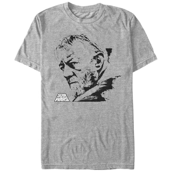 Men's Star Wars Obi-Wan Kenobi Profile Graphic Tee Athletic Heather X Large