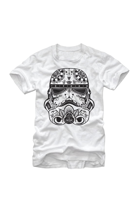 Men's Star Wars Ornate Stormtrooper Graphic Tee White Large