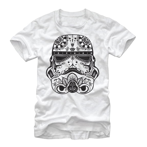 Men's Star Wars Ornate Stormtrooper Graphic Tee White Medium