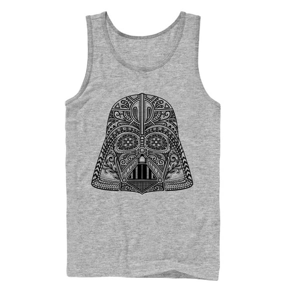 Men's Star Wars Ornate Vader Helmet  Tank Top Athletic Heather X Large