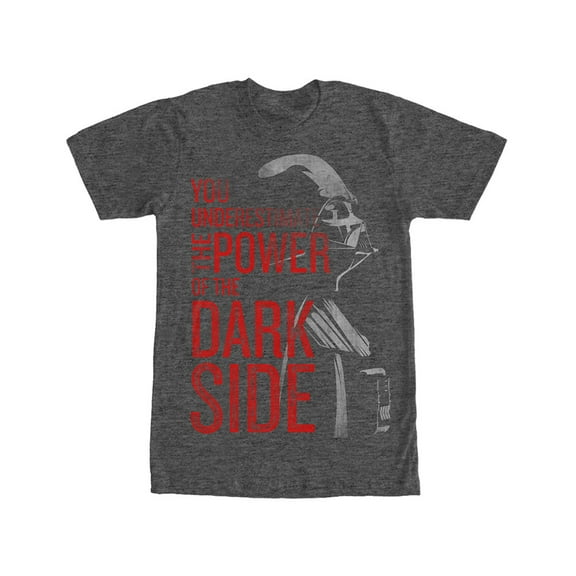 Men's Star Wars Power of the Dark Side Graphic Tee Charcoal Heather Small