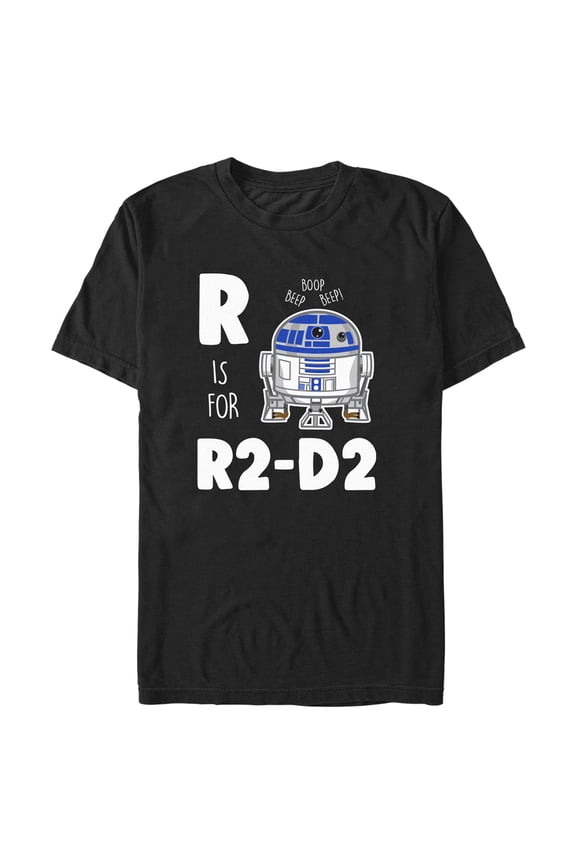 Men's Star Wars R Is For R2-D2 Graphic Tee Black Medium