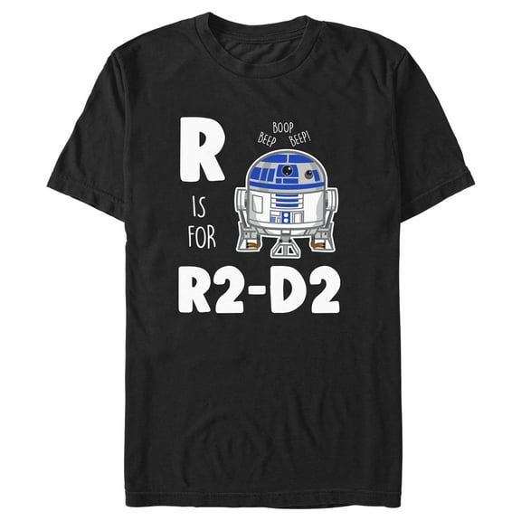 Men's Star Wars R Is For R2-D2 Graphic Tee Black Small
