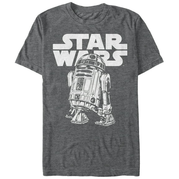 Men's Star Wars R2-D2 Classic Pose Graphic Tee Charcoal Heather 2X Large