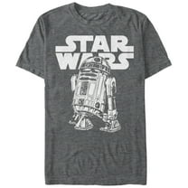 Men's Star Wars R2-D2 Classic Pose Graphic Tee Charcoal Heather X Large