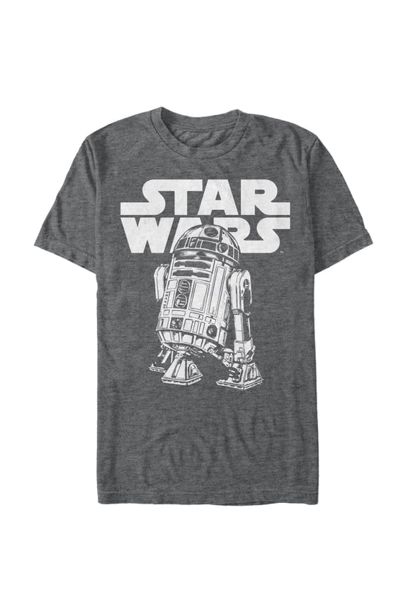 Men's Star Wars R2-D2 Classic Pose Graphic Tee Charcoal Heather X Large