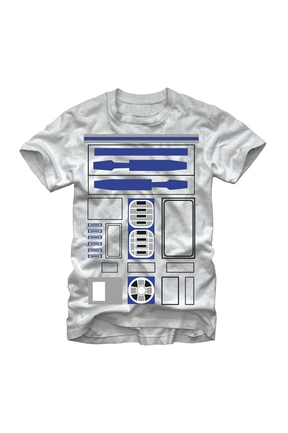 Men's Star Wars R2-D2 Costume Graphic Tee White Medium