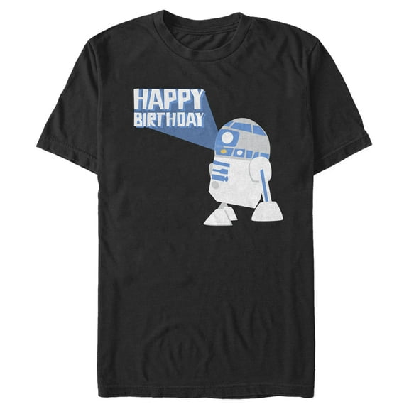 Men's Star Wars R2-D2 Happy Birthday  Graphic T-Shirt