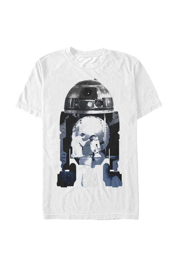 Men's Star Wars R2D2 Collage T-shirt X-Large White