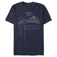 thumbnail image 1 of Men's Star Wars R2-D2 Outline  Graphic Tee Navy Blue 3X Large, 1 of 4
