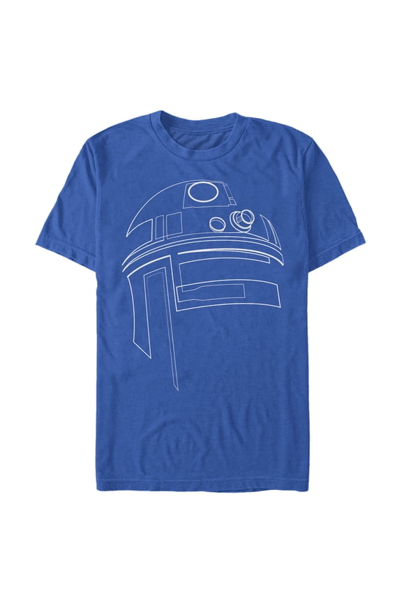 Men's Star Wars R2-D2 Outline Graphic Tee Royal Blue Large