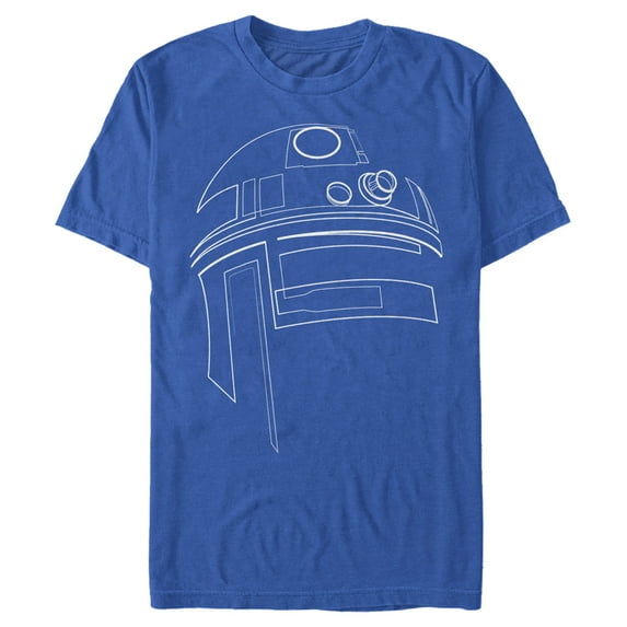 Men's Star Wars R2-D2 Outline Graphic Tee Royal Blue X Large