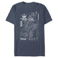 thumbnail image 1 of Men's Star Wars R2-D2 Schematic Details  Graphic Tee Navy Blue Heather X Large, 1 of 4