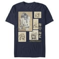 thumbnail image 1 of Men's Star Wars R2-D2 Schematic Spread  Graphic Tee Navy Blue 3X Large, 1 of 4