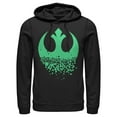 thumbnail image 1 of Men's Star Wars Rebel Symbol Clover Fade  Pull Over Hoodie Black Large, 1 of 3