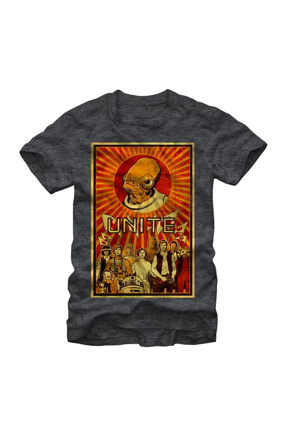 Men's Star Wars Rebels Unite  Graphic Tee Charcoal Heather 2X Large