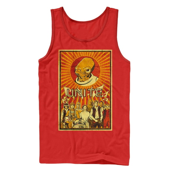 Men's Star Wars Rebels Unite Tank Top Red Large