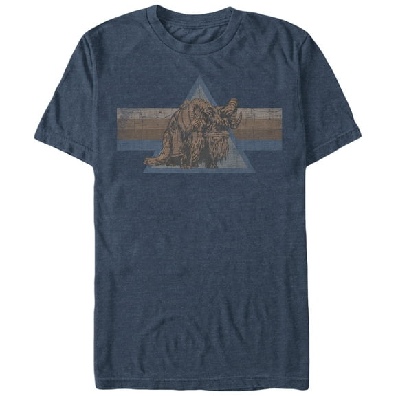 Men's Star Wars Retro Bantha  Graphic Tee Navy Blue Heather 2X Large