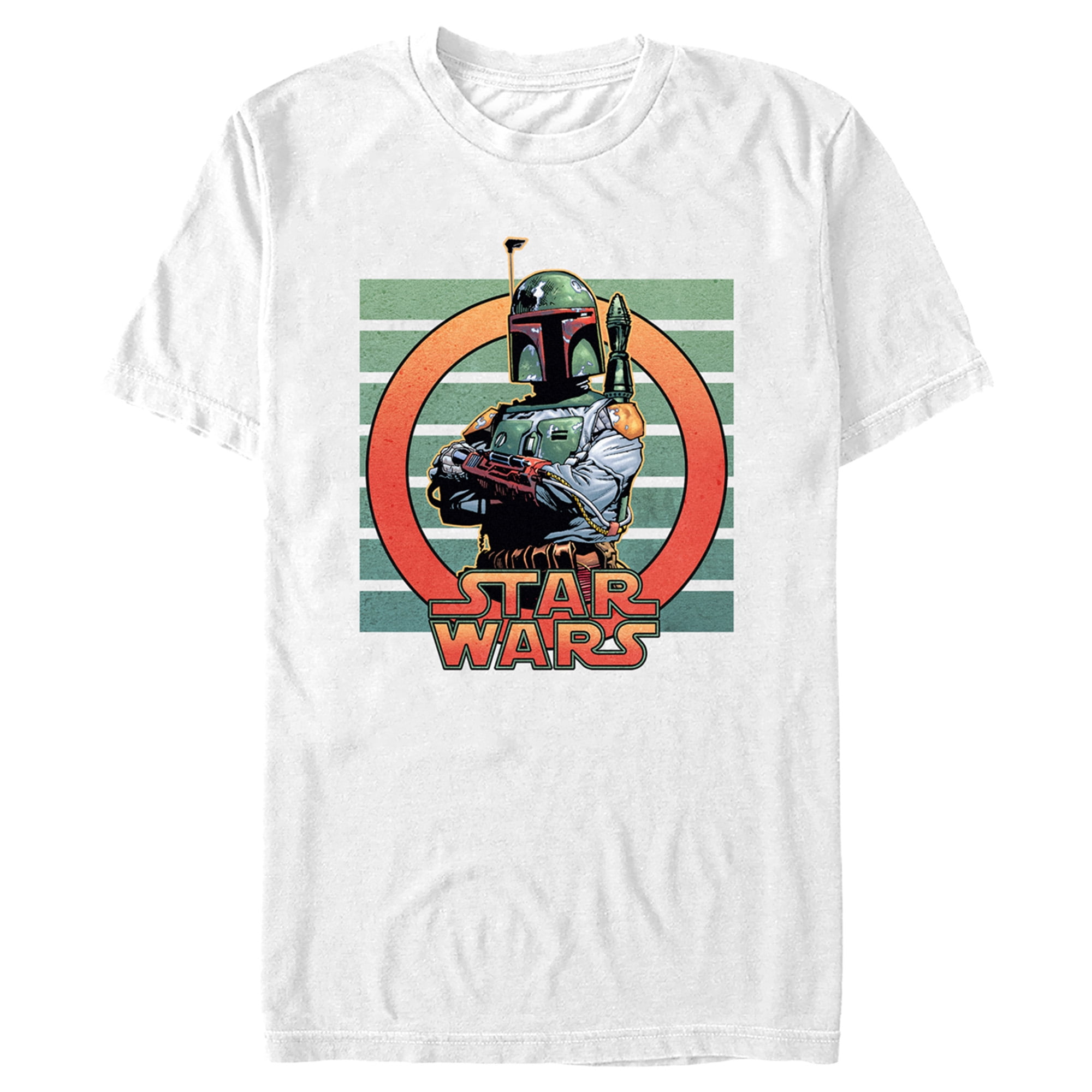 STAR WARS Boba Fett Tシャツ ホワイト M Men's Star Wars Retro Boba Fett Graphic Tee White 2X Large