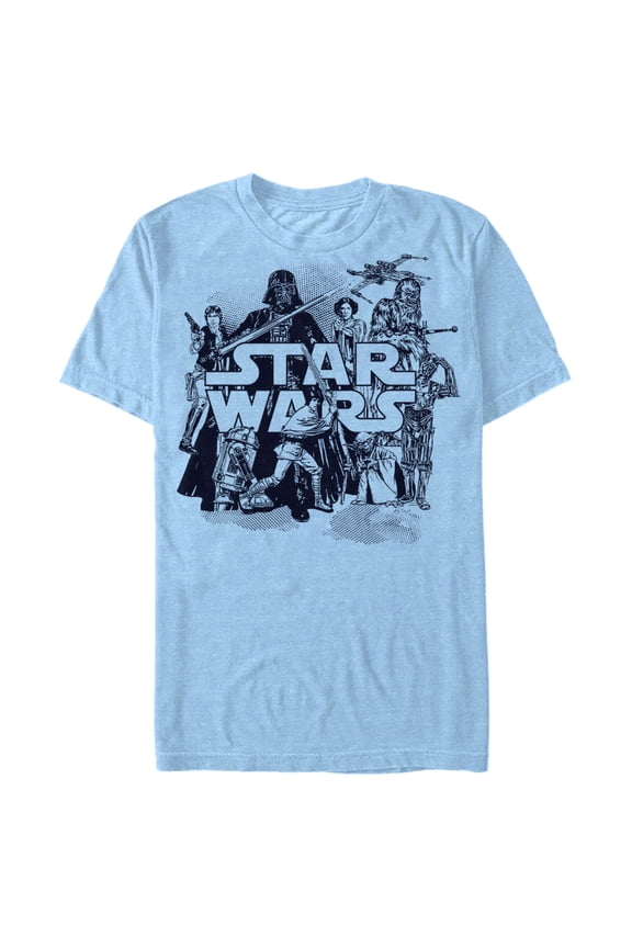 Men's Star Wars Retro Favorites Collage Graphic T-Shirt