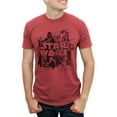 thumbnail image 1 of Men's Star Wars Retro Favorites Collage Graphic Tee Red Heather Medium, 1 of 6