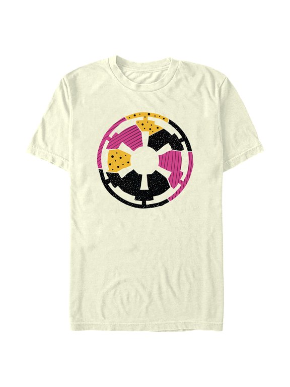 Men's Star Wars Retro Galactic Empire Logo Graphic Tee Beige Small