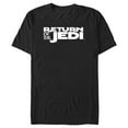 thumbnail image 1 of Men's Star Wars: Return of the Jedi Return of the Jedi Black and White Logo Graphic Tee Black 2X Large, 1 of 5