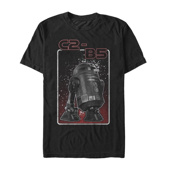 Men's Star Wars Rogue One C2-B5 Droid Graphic Tee Black Large