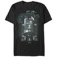 thumbnail image 1 of Men's Star Wars Rogue One C2-B5 Symbol Graphic Tee Black 3X Large, 1 of 4