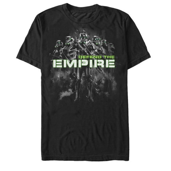 Men's Star Wars Rogue One Defend Empire Death Trooper Graphic Tee Black 3X Large