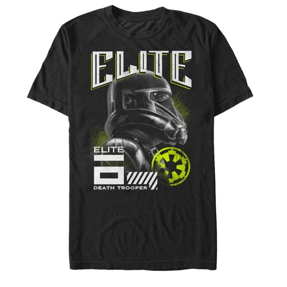 Men's Star Wars Rogue One Elite Death Trooper Graphic Tee Black Small