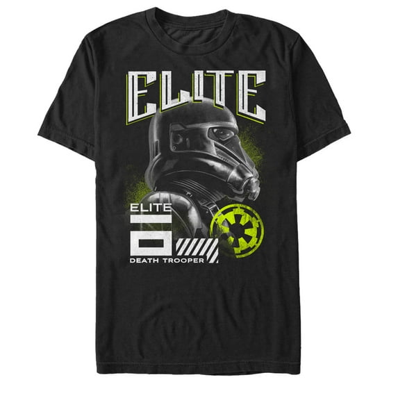 Men's Star Wars Rogue One Elite Death Trooper Graphic Tee Black X Large