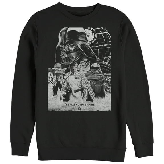 Men's Star Wars Rogue One Empire Military Sweatshirt Black X Large