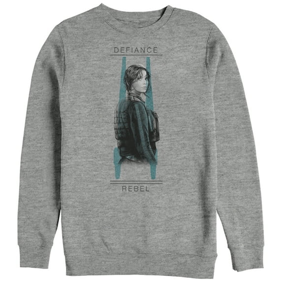 Men's Star Wars Rogue One Jyn Defiance U-Wing Stance Sweatshirt Athletic Heather 2X Large