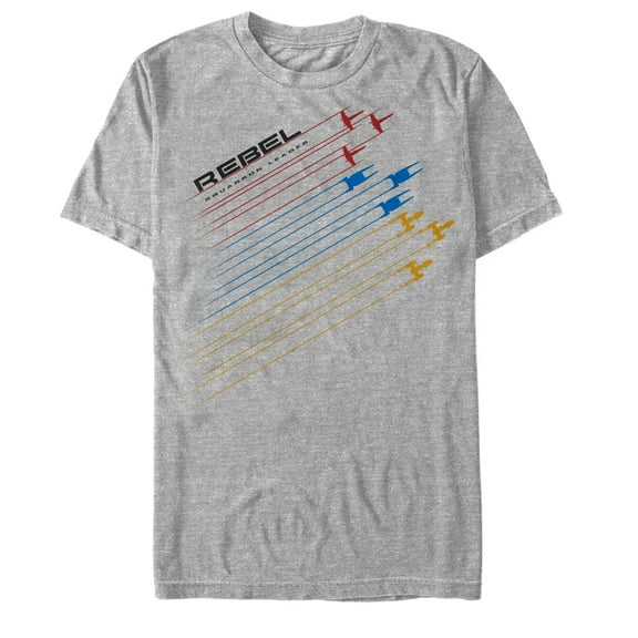 Men's Star Wars Rogue One Rebel Battle Ship Streak  Graphic Tee Athletic Heather X Large