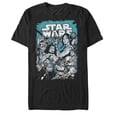 thumbnail image 1 of Men's Star Wars Rogue One Rebel Comic Book Print Graphic Tee Black 2X Large, 1 of 4