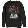 thumbnail image 1 of Men's Star Wars Rogue One Rebellion Groupshot Logo Sweatshirt Black X Large, 1 of 3