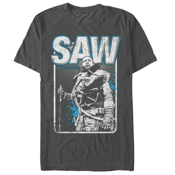Men's Star Wars Rogue One Saw Warrior  Graphic Tee Charcoal Large