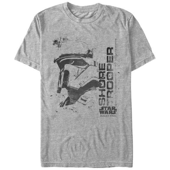Men's Star Wars Rogue One Shoretrooper Profile Graphic Tee Athletic Heather Small