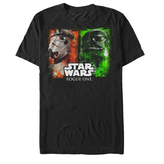 Men's Star Wars Rogue One Stormtrooper vs. Death Trooper  Graphic Tee Black Large