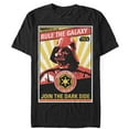 thumbnail image 1 of Men's Star Wars Rule the Galaxy Graphic Tee Black 2X Large, 1 of 4